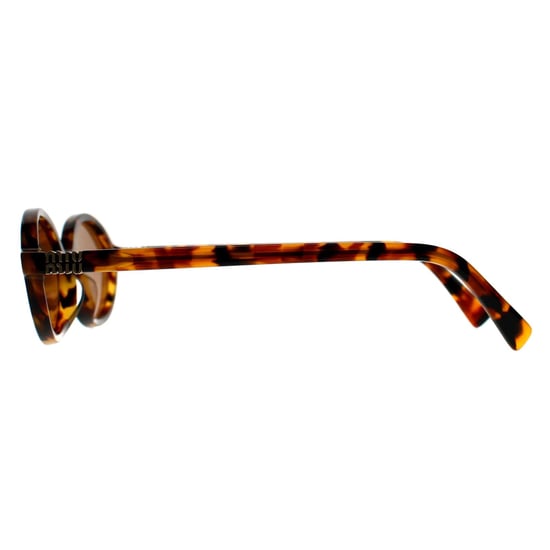 Miu Miu Oval Womens Light Havana Brown MU04ZS - Image 3