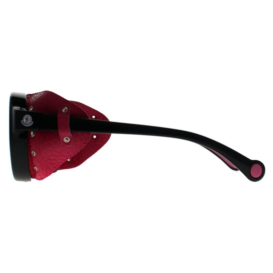 Moncler Round Unisex Shiny Black Pink Smoke Mirror ML0046 - Image 3