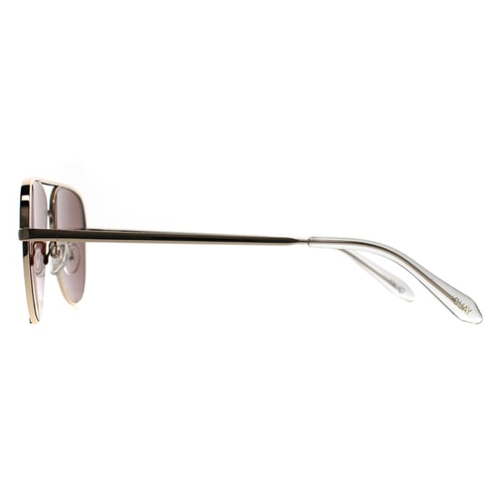 Quay Aviator Womens Gold Brown High Key Micro - Image 3