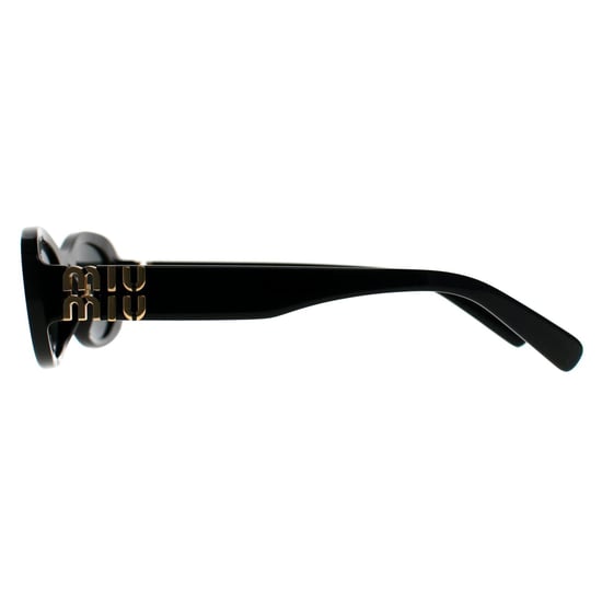 Miu Miu Oval Womens Black Dark Grey MU06ZS - Image 3