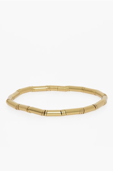 Metal Elasticated Belt in Gold - Image 2