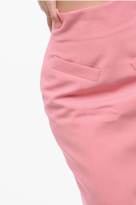 High-Waisted Pencil Skirt in Pink - Image 3
