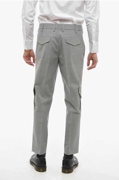 NATE Cargobroek met Skinny Fit in Grijs - Image 2