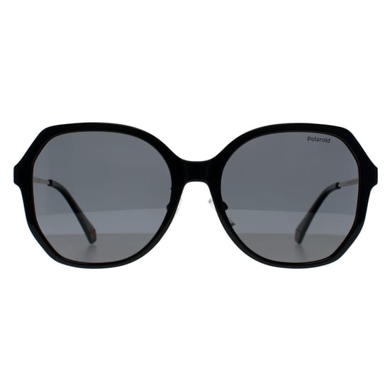 Polaroid Butterfly Womens Black Grey Polarized PLD 6177/G/S - Image 1
