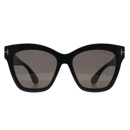 Tom Ford Elvira FT1217 01A glanzend zwartgrijs met lichte spiegel zonnebril - Image 1