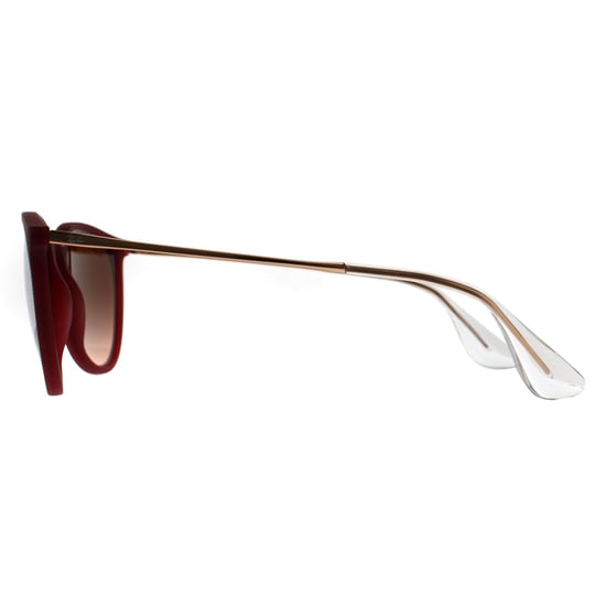 Ray-Ban Round Womens Polished Rubber Violet Pink Gradient Brown RB4171 Erika - Image 3