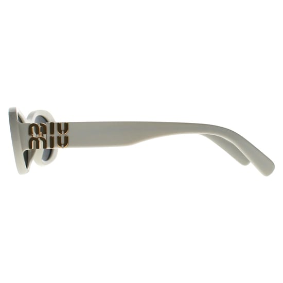Miu Miu Oval Womens White Ivory Dark Grey MU06ZS - Image 3