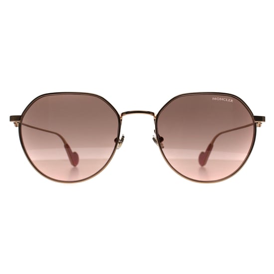 Moncler ML0156-K 28U glanzend roségoud roze bruin zonnebril - Image 1