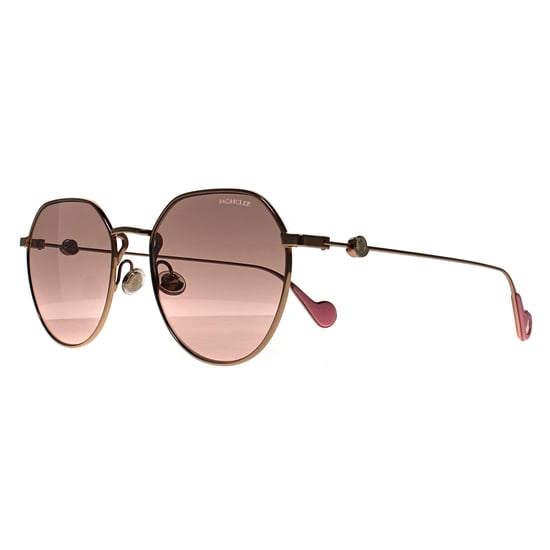 Moncler ML0156-K 28U glanzend roségoud roze bruin zonnebril - Image 2