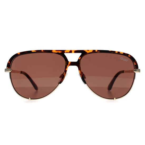 Quay Aviator Womens Tortoise Brown High Key Mini Remixed - Image 1