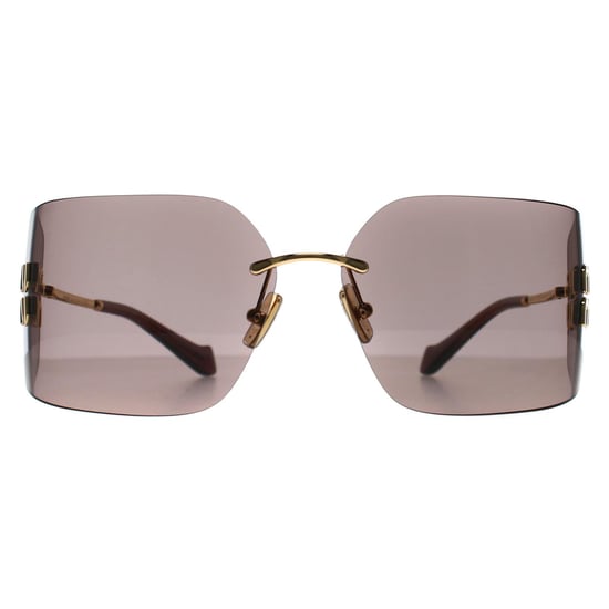 Miu Miu Rimless Womens Gold Light Purple Brown MU54YS - Image 1