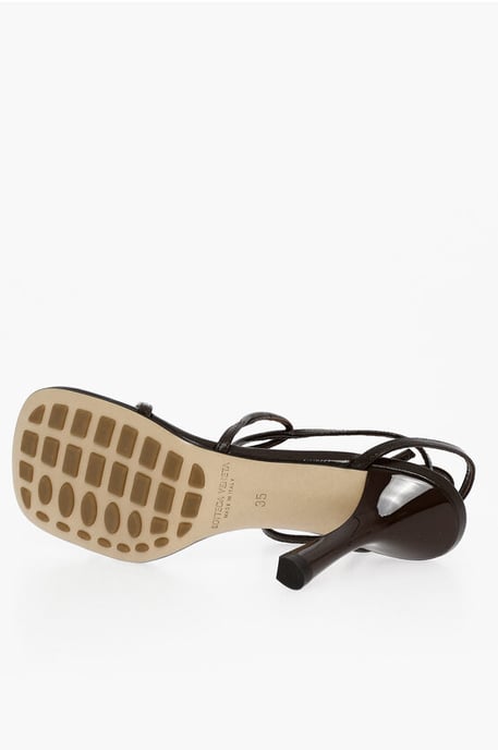 Läder THE LINE Mules 9cm i brunt - Image 4
