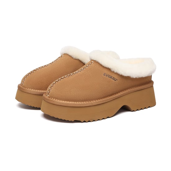 EVER AU Australië Dames Savanna Enkellaars Chunky Platform Schapenvachtlaarzen - Image 4