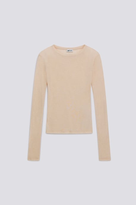 Damesbeige HANIKE W.M/L T-shirt met lange mouwen - Image 1