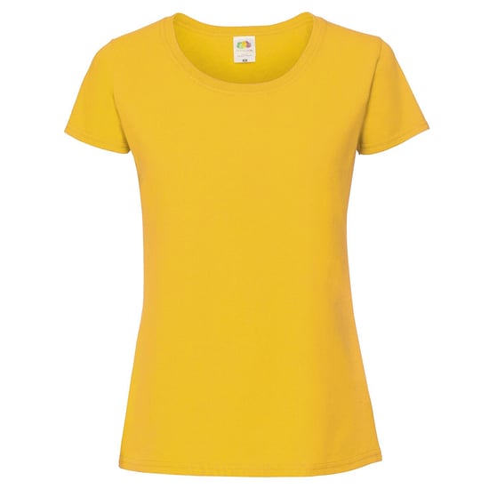 Fruit Of The Loom Vrouwen / Dames Fit Ringgesponnen Premium Tshirt (Zonnebloem) - Image 1