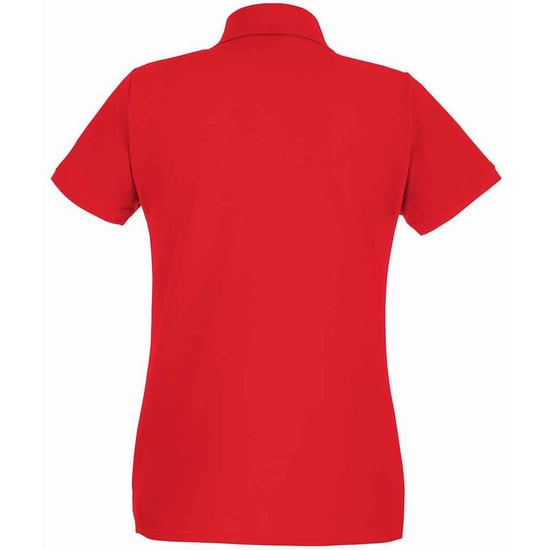 Fruit of the Loom Dames/Dames Premium Piqué Katoen Polo Shirt (Rood) - Image 2