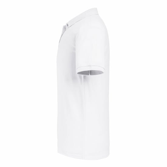 Russell Mens Authentic Eco Piqué Polo Shirt (White) - Image 4