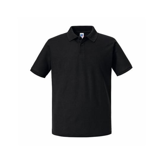Russell Heren Authentiek Piqué Poloshirt (Zwart) - Image 1