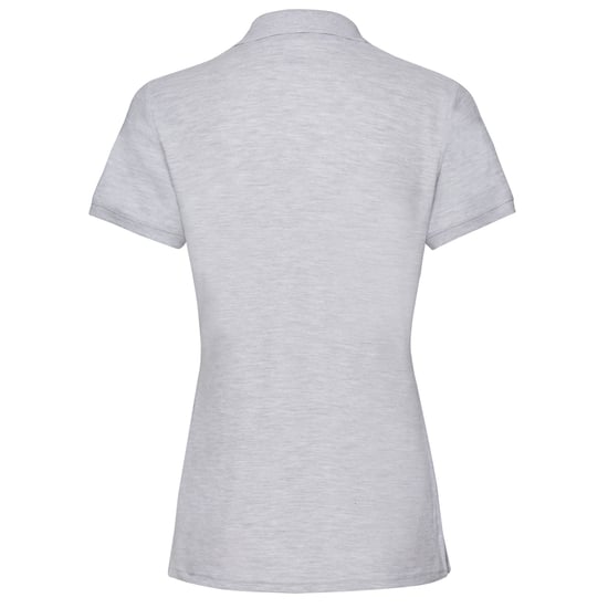 Fruit of the Loom Womens/Ladies Premium Cotton Pique Lady Fit Polo Shirt (Heather Grey) - Image 2