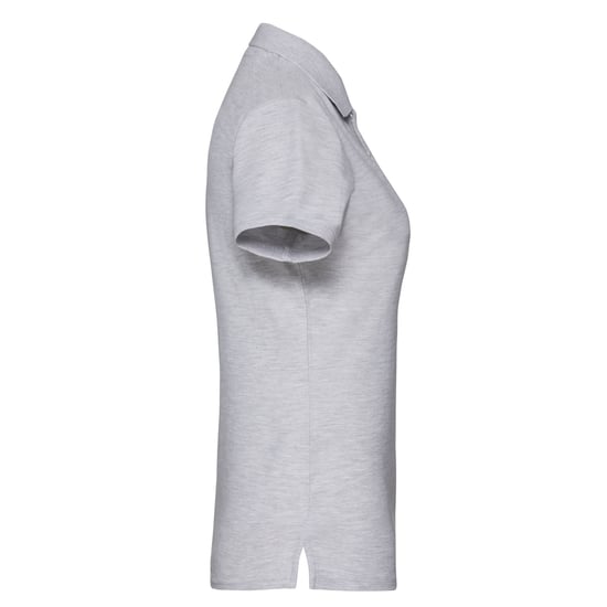 Fruit of the Loom Womens/Ladies Premium Cotton Pique Lady Fit Polo Shirt (Heather Grey) - Image 3