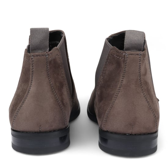 Men's Grey Suede Chelsea Boots Real Leather Lined Slip-On - Image 6