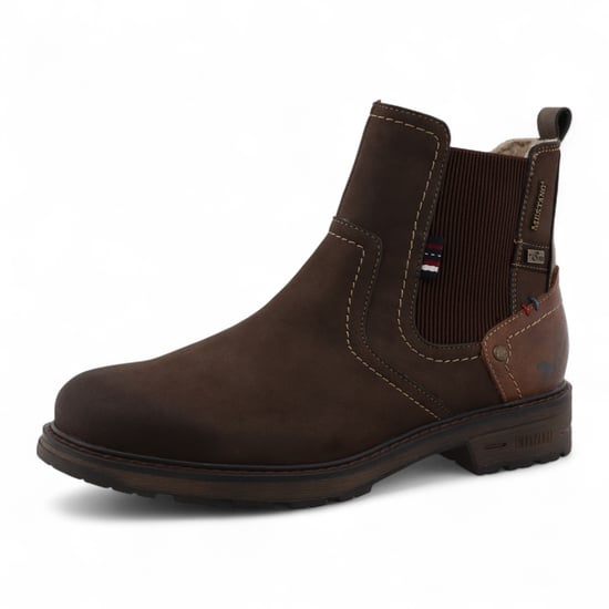 Mustang Mokka Brown waterbestendige Chelsea enkellaarsjes voor heren - Image 3