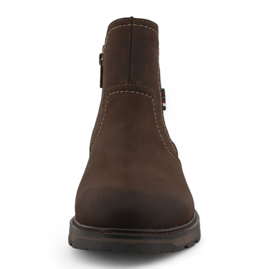 Mustang Mokka Brown waterbestendige Chelsea enkellaarsjes voor heren - Image 4