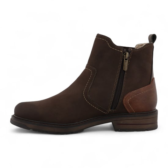 Mustang Mokka Brown waterbestendige Chelsea enkellaarsjes voor heren - Image 5