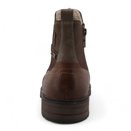 Mustang Mokka Brown waterbestendige Chelsea enkellaarsjes voor heren - Image 6