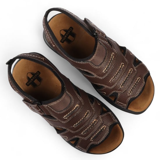 Men's Navy Lightweight Open Toe Casual Sandals - Image 4