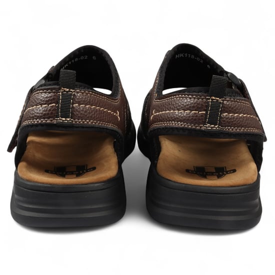 Men's Navy Lightweight Open Toe Casual Sandals - Image 5
