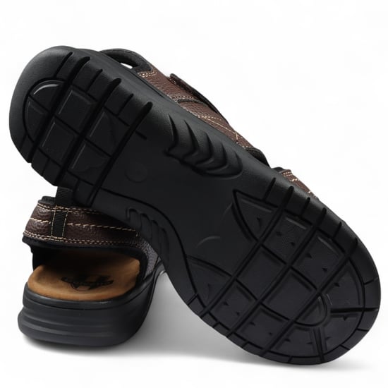 Men's Navy Lightweight Open Toe Casual Sandals - Image 6