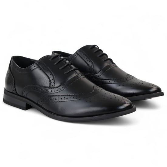 Zwarte klassieke Brogue Derby Oxford-schoenen voor heren - Image 3