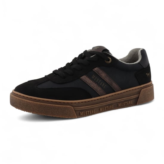 Mustang Dames Zwarte Street Platform Sneakers Schoenen - Image 3