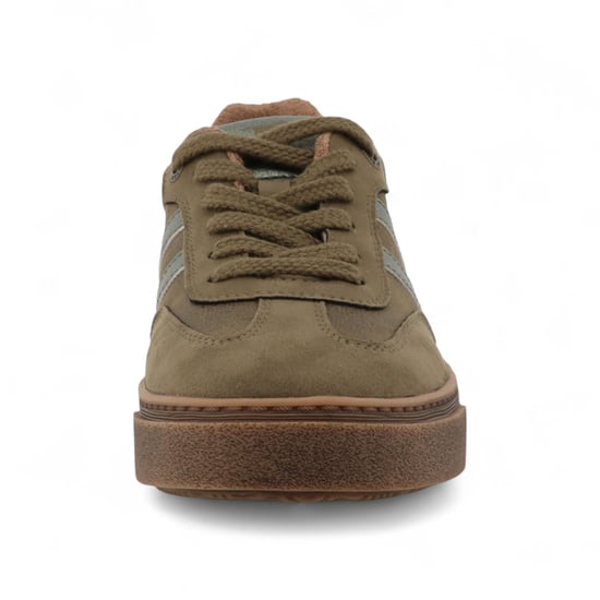 Mustang Dames Olijfgroene Street Platform Sneakers Schoenen - Image 4