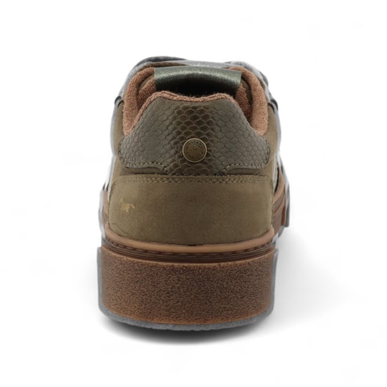Mustang Dames Olijfgroene Street Platform Sneakers Schoenen - Image 6