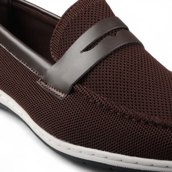 Bruna, andningsbara loafers för män, lätta slip-on - Image 5