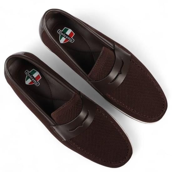 Bruna, andningsbara loafers för män, lätta slip-on - Image 6