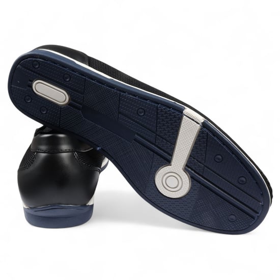 Men's Navy Lightweight Mesh Slip-On Breathable Loafers - Image 6