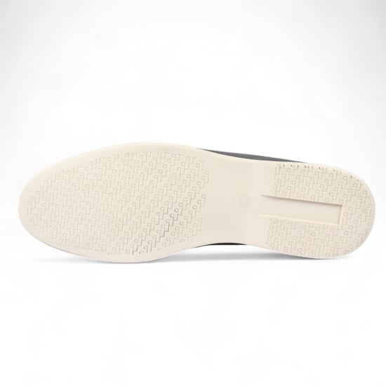 Slitstarka grå slip-on loafers med vadderad innersula för män - Image 6