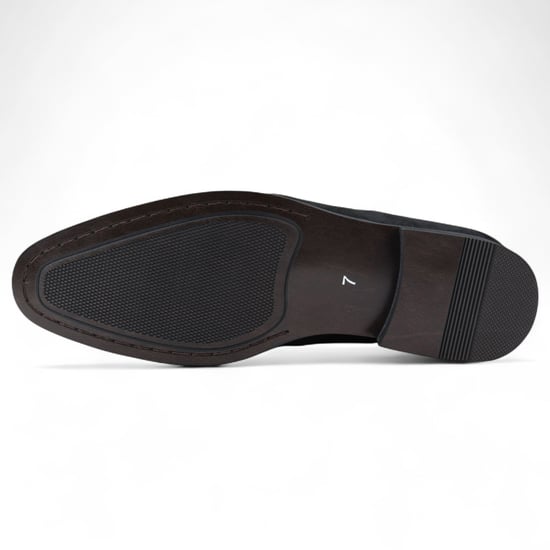 Svarta mockamockasinloafers för män, eleganta slip-on-skor - Image 5