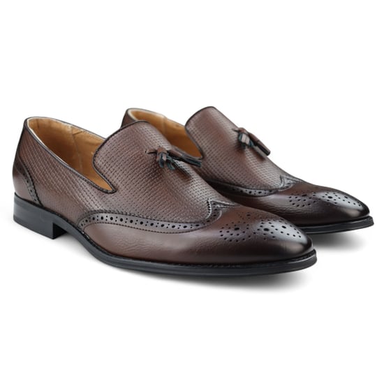 Herr Bruna Tassel Mockasin Loafers Eleganta Slip-On Finskor - Image 2