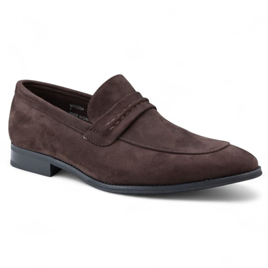 Herr Bruna Mocka Mockasin Loafers Eleganta Slip-On Skor - Image 3