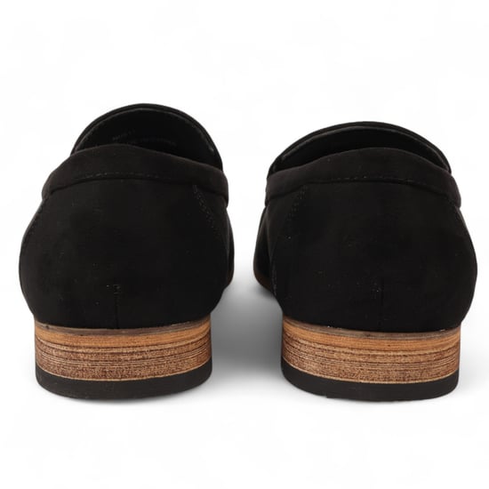 Men's Black Suede Loafers Lightweight Slip-On Casual Shoes - Image 4