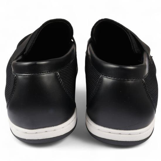 Svarta, andningsbara loafers för män, lätta och slip-on - Image 4