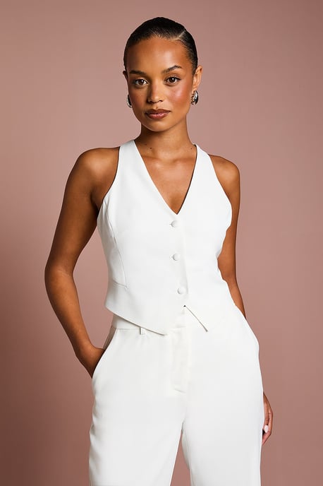 Petite Premium Tailored Bridal Waistcoat - Image 1