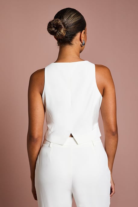 Petite Premium Tailored Bridal Waistcoat - Image 3