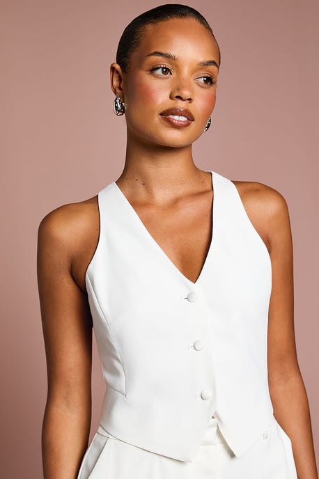 Petite Premium Tailored Bridal Waistcoat - Image 5