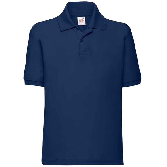 Fruit of the Loom Kinderen /Kinder Poly/ Katoen Piqué-Poloshirt Voor Kinderen. (Marine) - Image 1