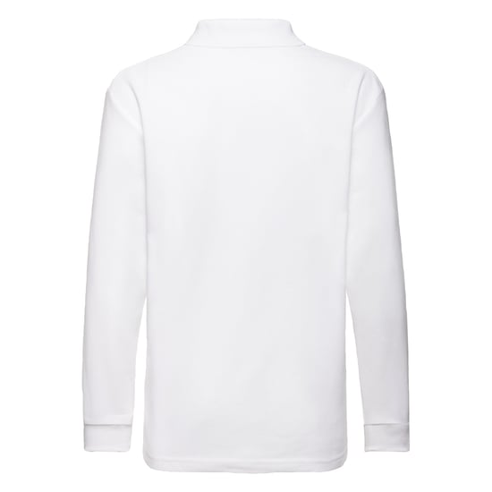 Fruit of the Loom Polycotton Piqué Poloshirt voor kinderen/Kinderen (Wit) - Image 2